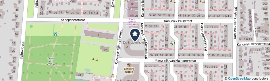 Kaartweergave Kanunnik Van Kekenstraat 58 in Nijmegen