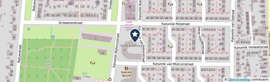 Kaartweergave Kanunnik Van Kekenstraat 8 in Nijmegen