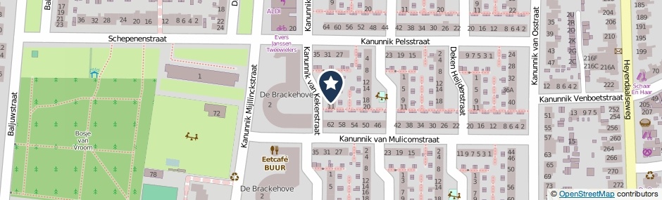 Kaartweergave Kanunnik Van Kekenstraat 9 in Nijmegen