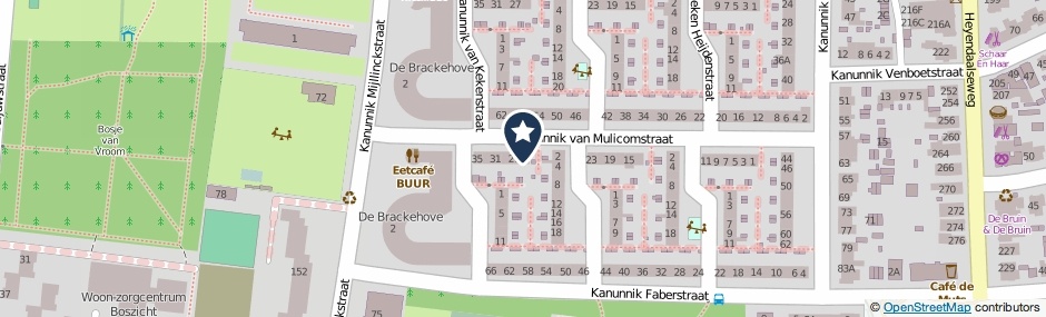 Kaartweergave Kanunnik Van Mulicomstraat 25 in Nijmegen