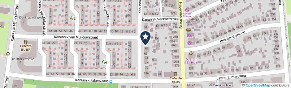 Kaartweergave Kanunnik Van Osstraat 63 in Nijmegen