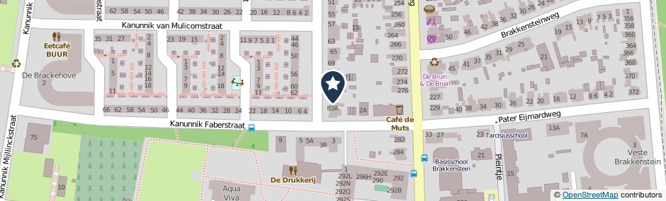 Kaartweergave Kanunnik Van Osstraat 81 in Nijmegen