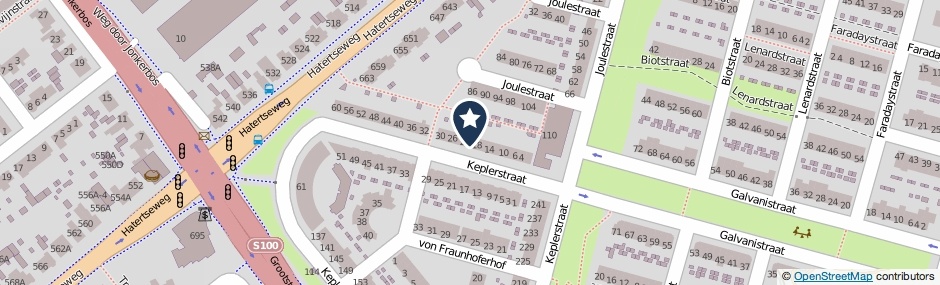 Kaartweergave Keplerstraat 20 in Nijmegen