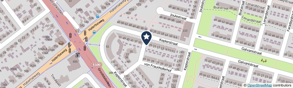 Kaartweergave Keplerstraat 29 in Nijmegen
