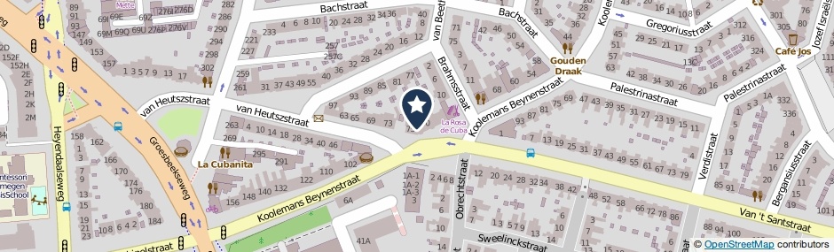 Kaartweergave Koolemans Beynenstraat 94 in Nijmegen