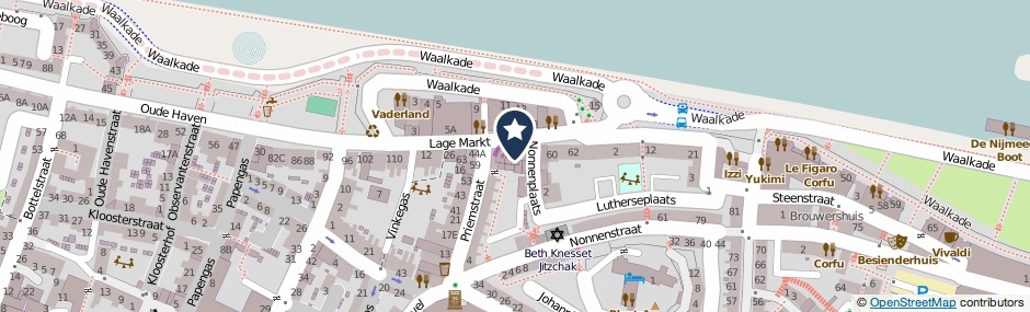 Kaartweergave Lage Markt 48 in Nijmegen