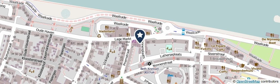Kaartweergave Lage Markt 52 in Nijmegen