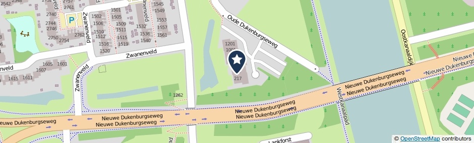 Kaartweergave Oude Dukenburgseweg 401 in Nijmegen