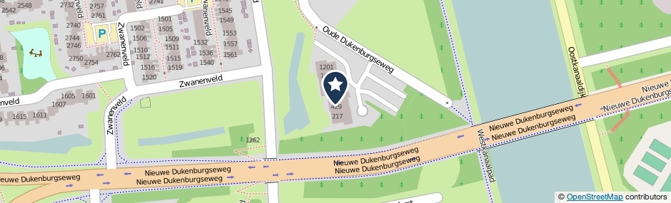 Kaartweergave Oude Dukenburgseweg 501 in Nijmegen