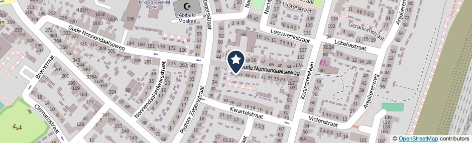 Kaartweergave Oude Nonnendaalseweg 55 in Nijmegen