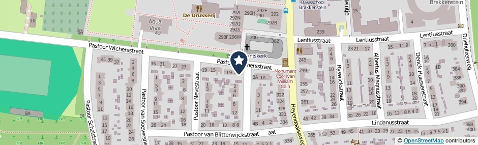 Kaartweergave Pastoor Wichersstraat 5 in Nijmegen