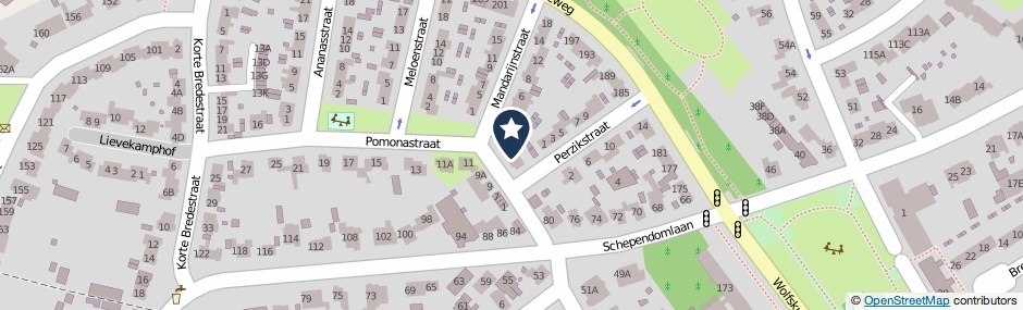 Kaartweergave Pomonastraat 10 in Nijmegen