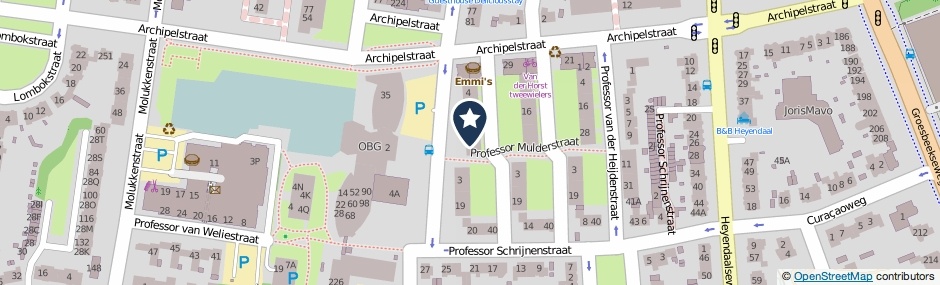 Kaartweergave Professor Hoogveldstraat 34 in Nijmegen