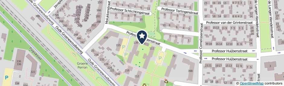 Kaartweergave Professor Huijbersstraat 121-A in Nijmegen