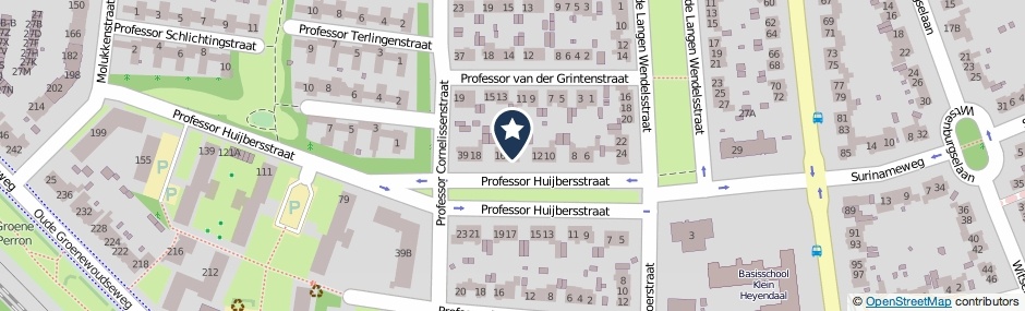 Kaartweergave Professor Huijbersstraat 14 in Nijmegen