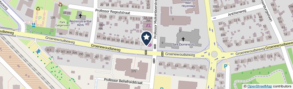 Kaartweergave Professor Molkenboerstraat 34 in Nijmegen