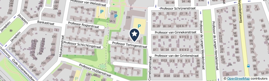 Kaartweergave Professor Terlingenstraat 4 in Nijmegen