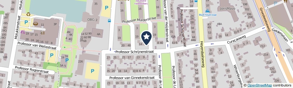 Kaartweergave Professor Van Der Veldenstraat 40 in Nijmegen