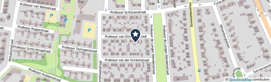 Kaartweergave Professor Van Ginnekenstraat 5 in Nijmegen