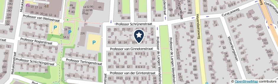 Kaartweergave Professor Van Ginnekenstraat 6 in Nijmegen