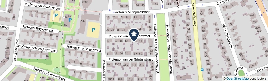 Kaartweergave Professor Van Ginnekenstraat 9 in Nijmegen