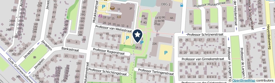 Kaartweergave Professor Van Weliestraat 1 in Nijmegen