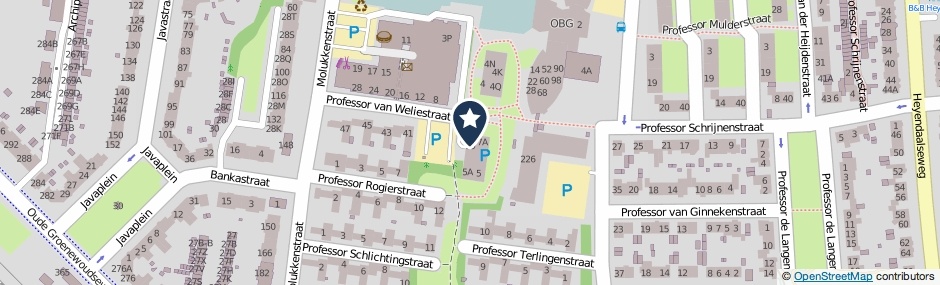 Kaartweergave Professor Van Weliestraat 11 in Nijmegen