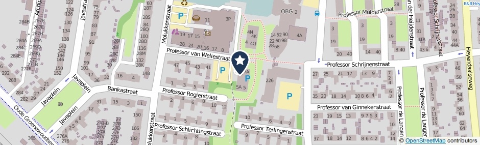 Kaartweergave Professor Van Weliestraat 15 in Nijmegen