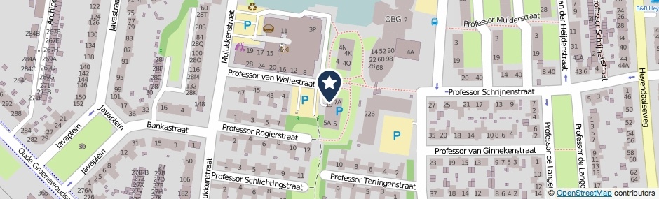 Kaartweergave Professor Van Weliestraat 3 in Nijmegen
