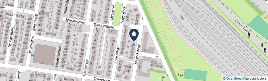 Kaartweergave Schonckstraat 8 in Nijmegen