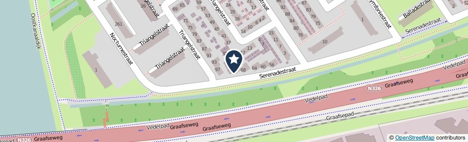 Kaartweergave Serenadestraat 72 in Nijmegen