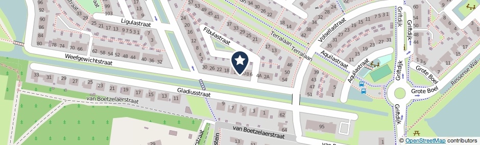 Kaartweergave Weefgewichtstraat 12 in Nijmegen