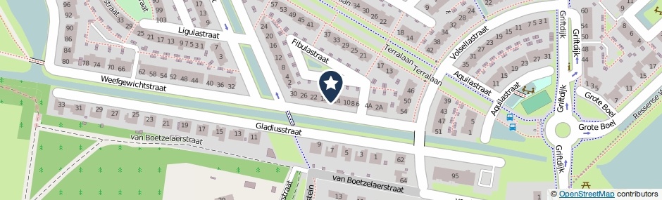 Kaartweergave Weefgewichtstraat 16 in Nijmegen