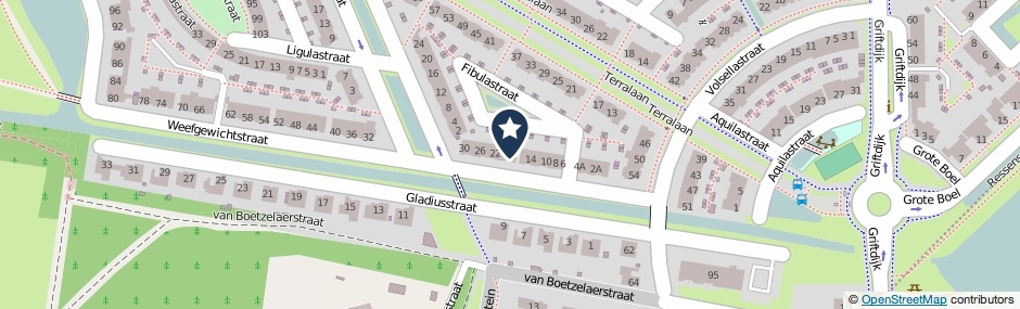 Kaartweergave Weefgewichtstraat 18 in Nijmegen