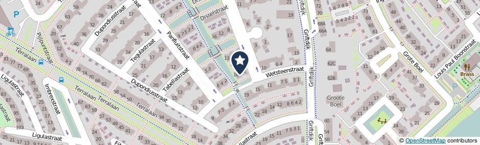 Kaartweergave Wetsteenstraat 14 in Nijmegen