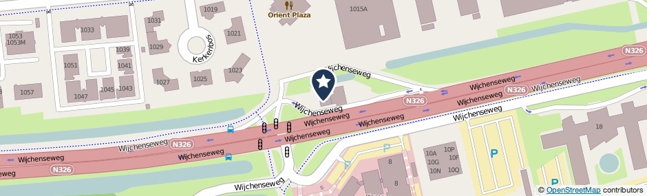 Kaartweergave Wijchenseweg 1 in Nijmegen