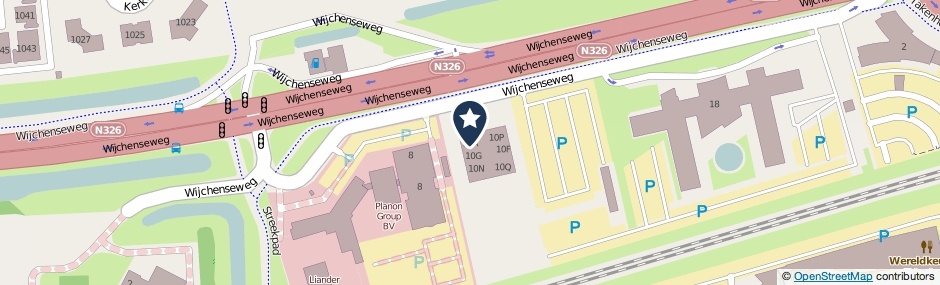 Kaartweergave Wijchenseweg 10-A in Nijmegen