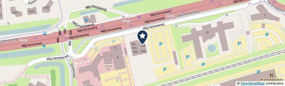 Kaartweergave Wijchenseweg 10-B in Nijmegen