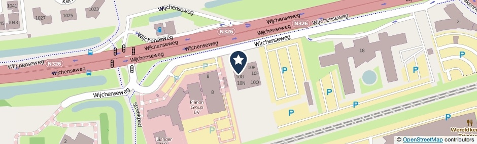 Kaartweergave Wijchenseweg 10-C in Nijmegen