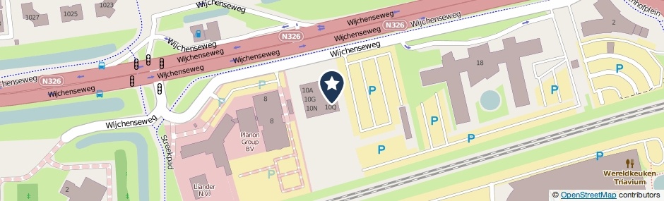Kaartweergave Wijchenseweg 10-K in Nijmegen