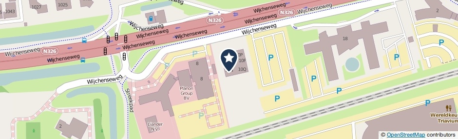 Kaartweergave Wijchenseweg 10-N in Nijmegen
