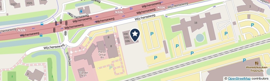 Kaartweergave Wijchenseweg 10-Q in Nijmegen