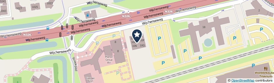 Kaartweergave Wijchenseweg 10 in Nijmegen