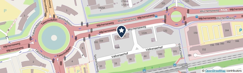 Kaartweergave Wijchenseweg 114 in Nijmegen