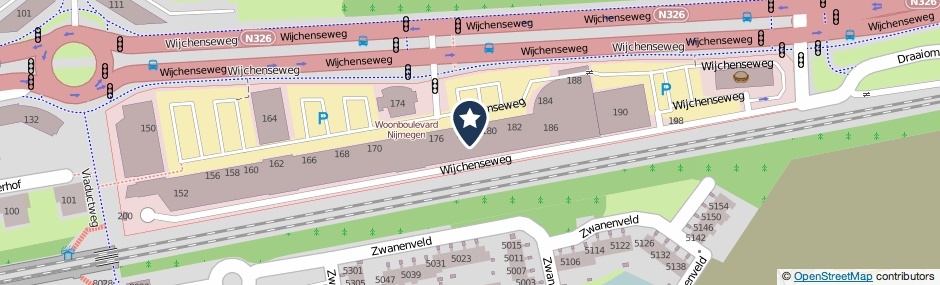 Kaartweergave Wijchenseweg 178 in Nijmegen
