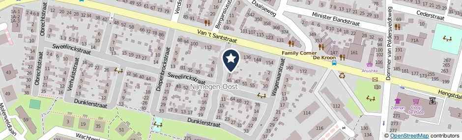Kaartweergave Willem Heijdtstraat 5 in Nijmegen