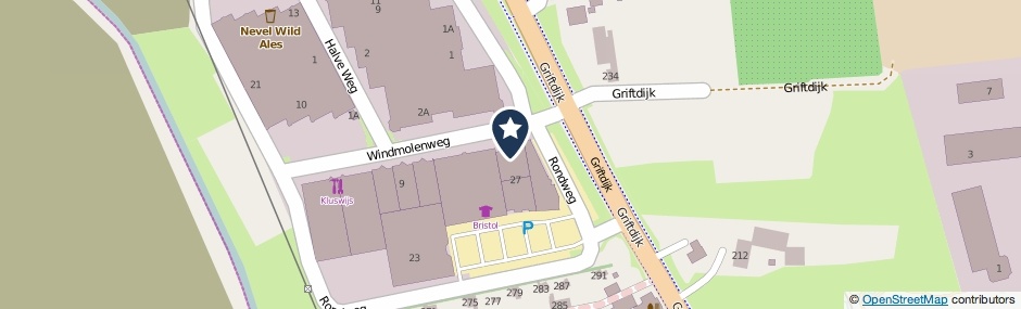 Kaartweergave Windmolenweg 1 in Nijmegen
