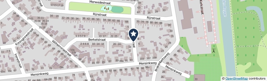Kaartweergave IJsselstraat in Nijverdal