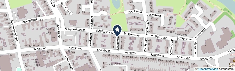 Kaartweergave Scheldestraat in Nijverdal