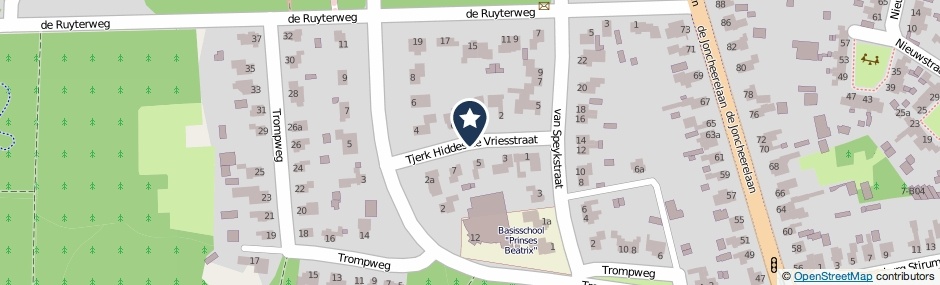 Kaartweergave Tjerk Hiddes De Vriesstraat in Nijverdal
